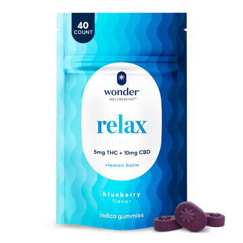 Wonder Wellness | Relax Blueberry + Lemon Balm CBD | 200mg 40pc