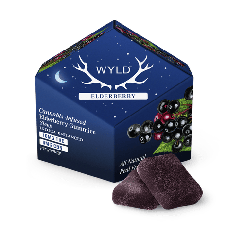 Wyld | 100mg Gummies - Elderberry 2:1 THC/CBN