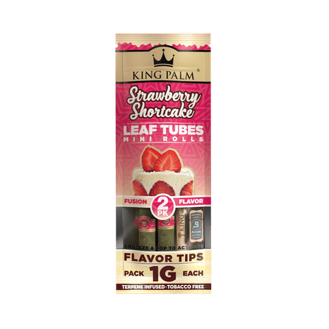 King Palm | 2 Mini Rolls | Strawberry Shortcake Flavor