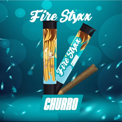 (MED) Fire Styxx Infused Pre-Roll 1g - Churro