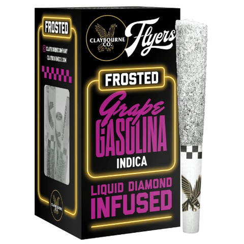 Claybourne Co. - Grape Gasolina - Flyers Frosted Infused .5g 5 Pack