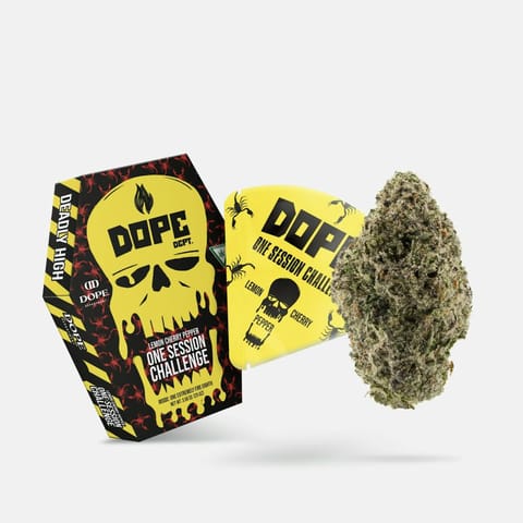 Lemon Cherry Pepper  3.5g One Session Challenge Pre-packaged Flower | Dope Department
