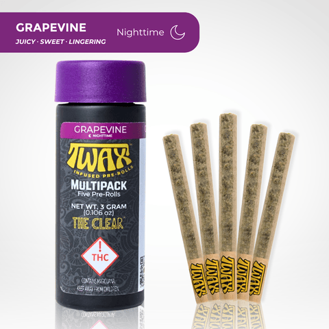 Twax | Grapevine | IH | Infused Pre-Roll 5 Pack | 3G