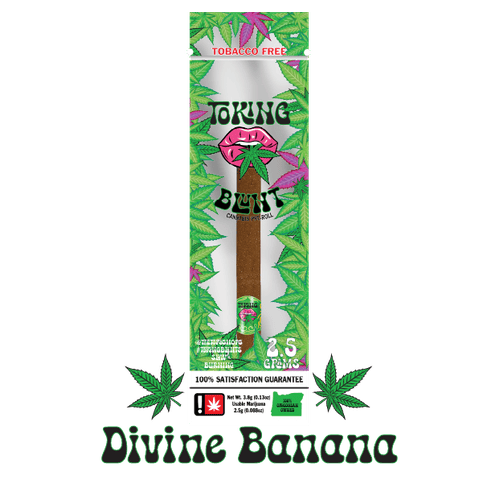 SINGLE BLUNT | DIVINE BANANA | INDICA DOMINANT HYBRID | 2.5 GRAMS