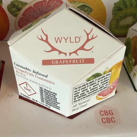 WYLD | Grapefruit 1:1:1 THC:CBG:CBC | Gummies | 100mg | 10ct