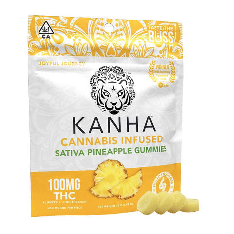 Kanha | Pineapple (S) | 10mg THC x 10 Gummies