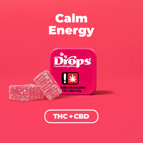Drops CBD Jellies 2 Pack | 1:2 Raspberry 100mg