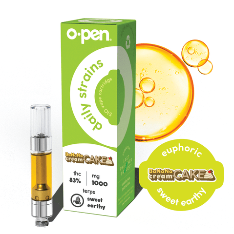 O.Pen Banana Cream Cake 1000mg Distillate Cartridge