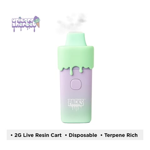 Packwoods Live Resin PacksPod | Unicorn Sherbet 2g Med