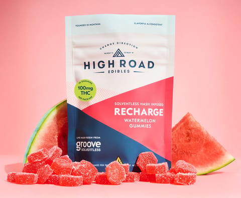 High Road - Recharge Solventless Gummies - Watermelon