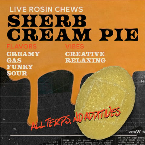 Sherb Cream Pie 100mg 10pk - Live Rosin Chews