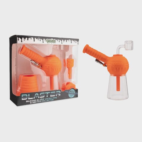 Ooze Blaster Silicone Glass 4-in-1 Hybrid Water Pipe and Dab Straw