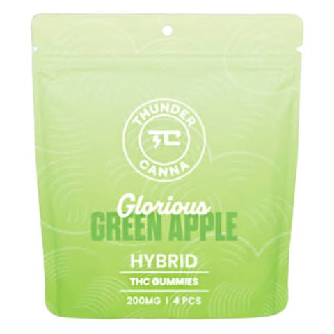 Green Apple 200mg Gummies | Thunder Canna