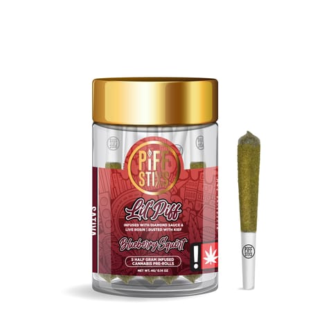 Blueberry Squirt - Lil Piff 5 PACK .5G Joints (Piff Stixs)