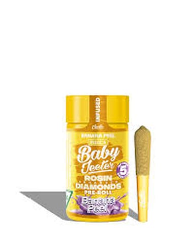 Banana Peel x5 x .5g Rosin Enhanced Diamonds Infused Pre-Roll Pack | Baby Jeeter | Non-Discountable