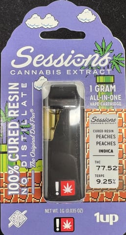 Sessions | Peaches Peaches | 1g | Cured Resin | Disposable