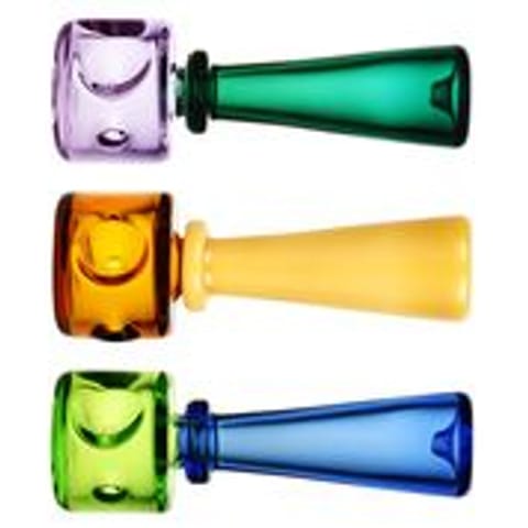 Pulsar 4.24" Stacked Geometric Hand Pipe | Assorted Colors