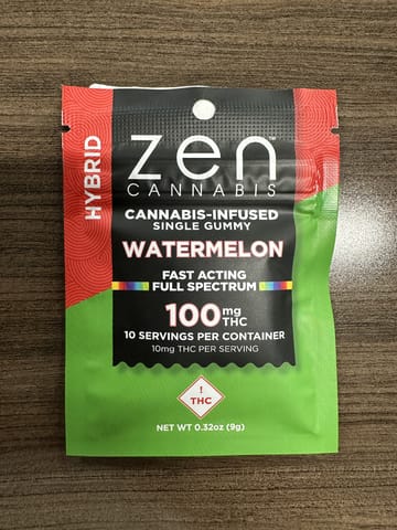 Hybrid Watermelon 100mg Gummies
