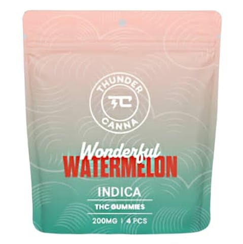Watermelon 200mg Gummies | Thunder Canna