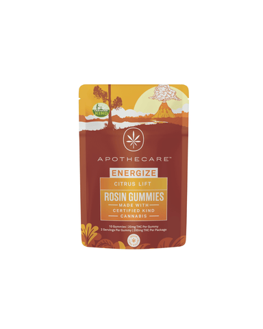 Apothecare Certified Organic CItrus Lift Energize Rosin Gummies