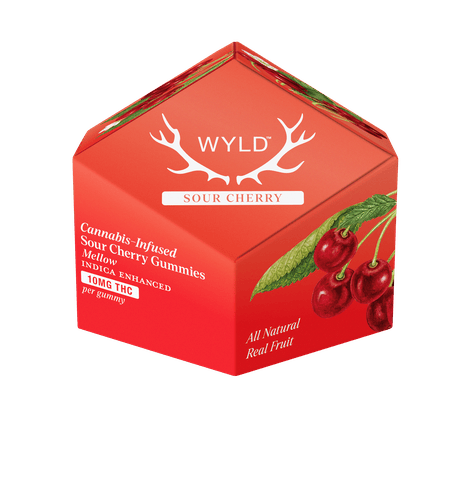 Wyld | Gummies | Sour Cherry | Indica 100mg THC