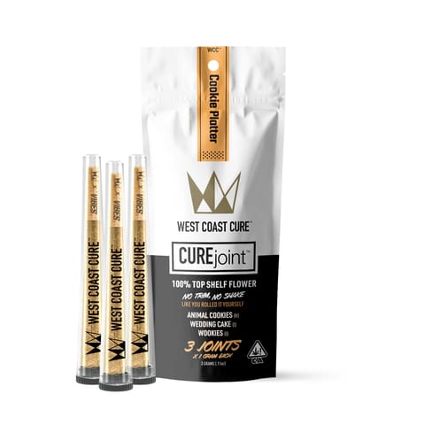 West Coast Cure | Cookie Platter (I/H) | 1g x 3 Joints