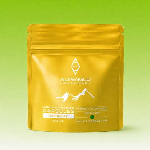 Alpenglo Capsule - Daybreak - 15mg/2pk