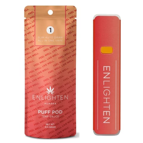 Candy Fritter (0.5g) Disposable Hybrid Terp Sauce Puff Pod by Enlighten