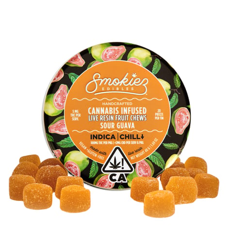 KB - SMOKIEZ - LIVE RESIN GUMMY - SOUR GUAVA - 100MG