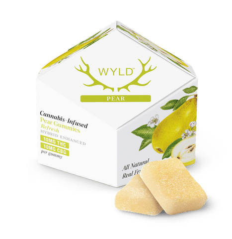 Wyld | 100mg Gummies - Pear 1:1 THC/CBG