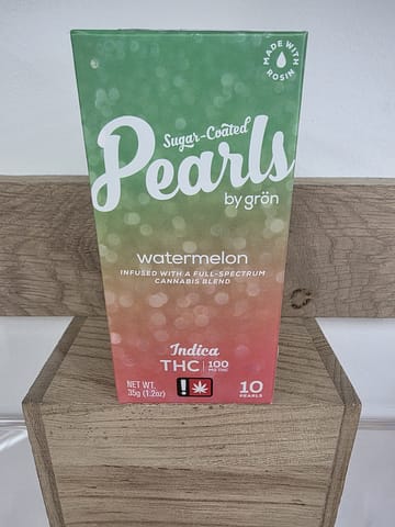 Grön | 100MG | Watermelon THC (Indica) Pearls | 10pk