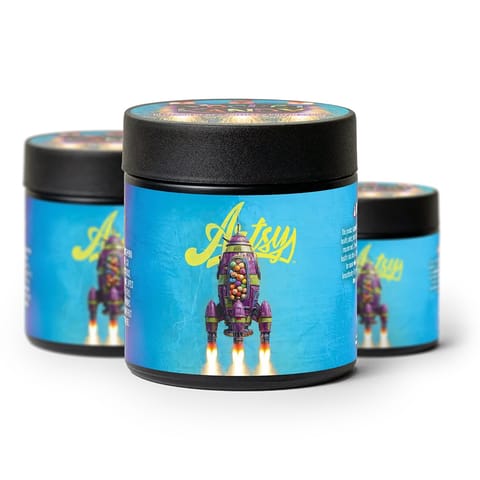 Artsy Cannabis Eighth Jars | Rocket Kandy 3.5g Med - | Artsy Cannabis Eighth Jars