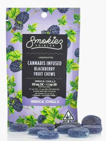 Smokiez | Sweet Blackberry | Indica | 100mg | THC Fruit Chews