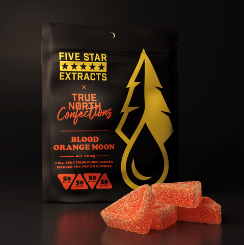 Blood Orange Moon 4x50mg THC Full Spectrum Vegan Gummies