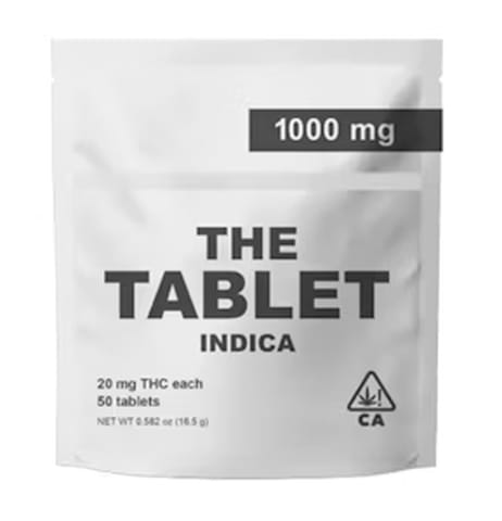 The Tablet | 1000mg Indica (I) |  20mg x 50 Tablets
