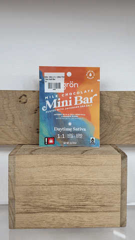 Grön | 100MG | Mini (1:1 CBG:THC) MILK Chocolate Sea Salt Bar