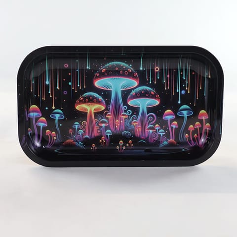 Rolling tray - mushrooms