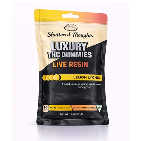 SHATTERED THOUGHTS | LEMON LYCHEE LIVE RESIN | GUMMY | 200MG