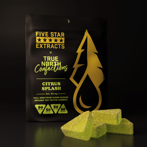 200mg Citrus Splash THC Gummies 5x20mg 1:1 THC/CBG