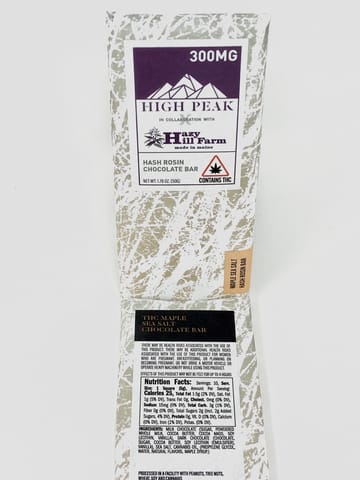 High Peak | Maple Sea Salt Hash Rosin Bar 300mg