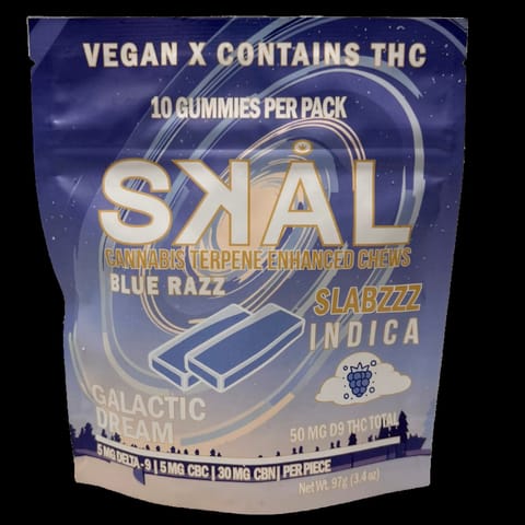 SKAL - Blue Razz Galactic Dream Slabs *Indica 50mg