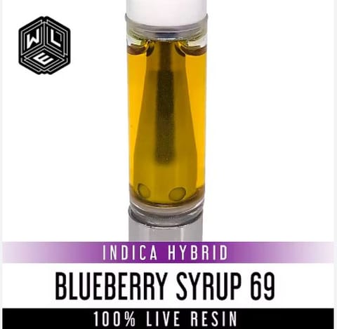 Blueberry Syrup 69 Live Resin 1G Cartridge (WLE)