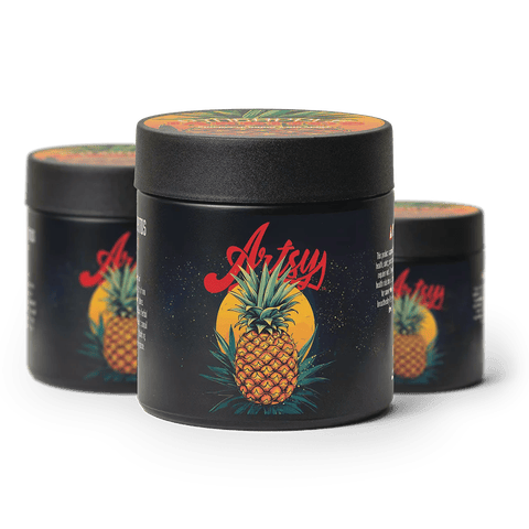 Artsy Cannabis Quarter Jar | Pineapple Jarritos 7g Rec - | Quarter