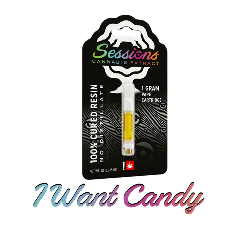 CURED RESIN CARTRIDGE | I WANT CANDY | INDICA | 1 GRAM | 510 THREAD