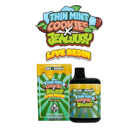 Dab Daddy - Live Resin Vape - Thin Mint Cookies -1.0g