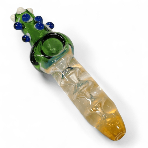 Dotted Top Spiral Body Handpipe - Green