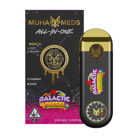 Galactic Diesel 2g Indica Disposable | Muha Meds