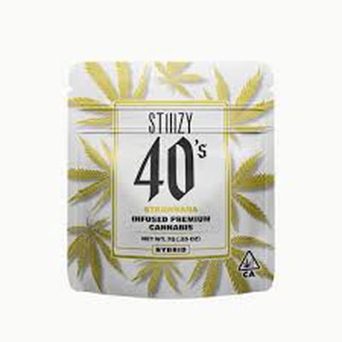 Stiiizy | 40s Strawnana | Infused Flower | Hybrid | 7g | Bag