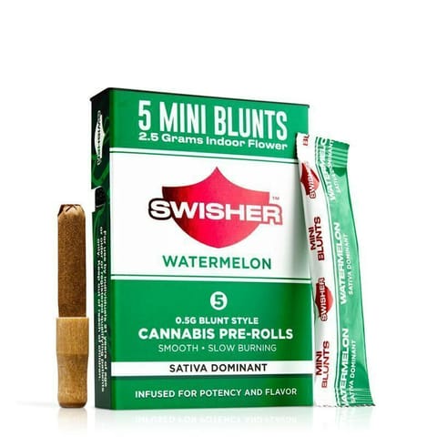 Watermelon | 0.5g x5 Infused Pre-roll Pack | Swisher