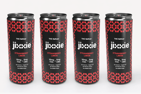 Jixxie - Strawberry Limon - 10mg THC, 5mg CBG - 4-pack